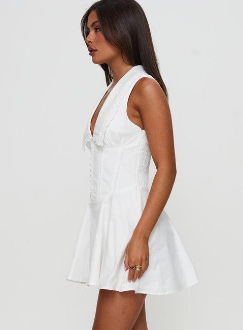 Haworth Mini Dress White Product Image