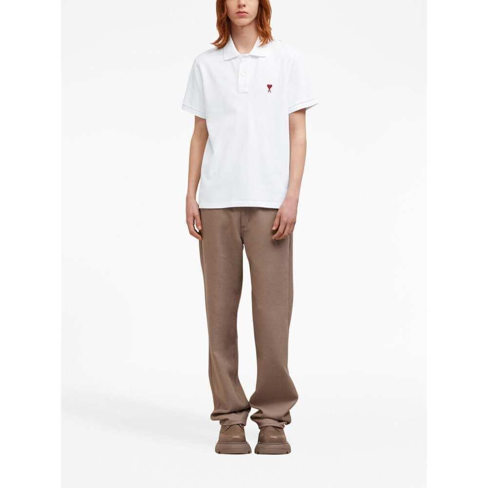 White Cotton Ami de Coeur Polo Product Image