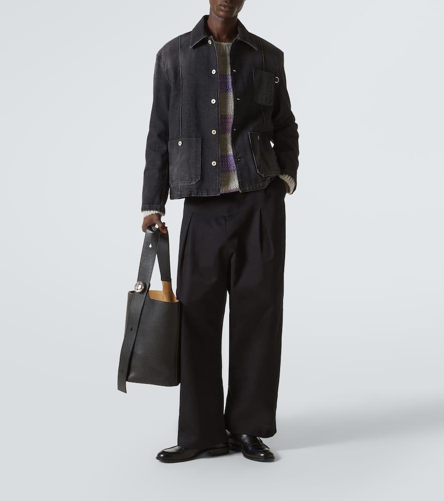 LOEWE Anagram Denim Jacket In Black Product Image