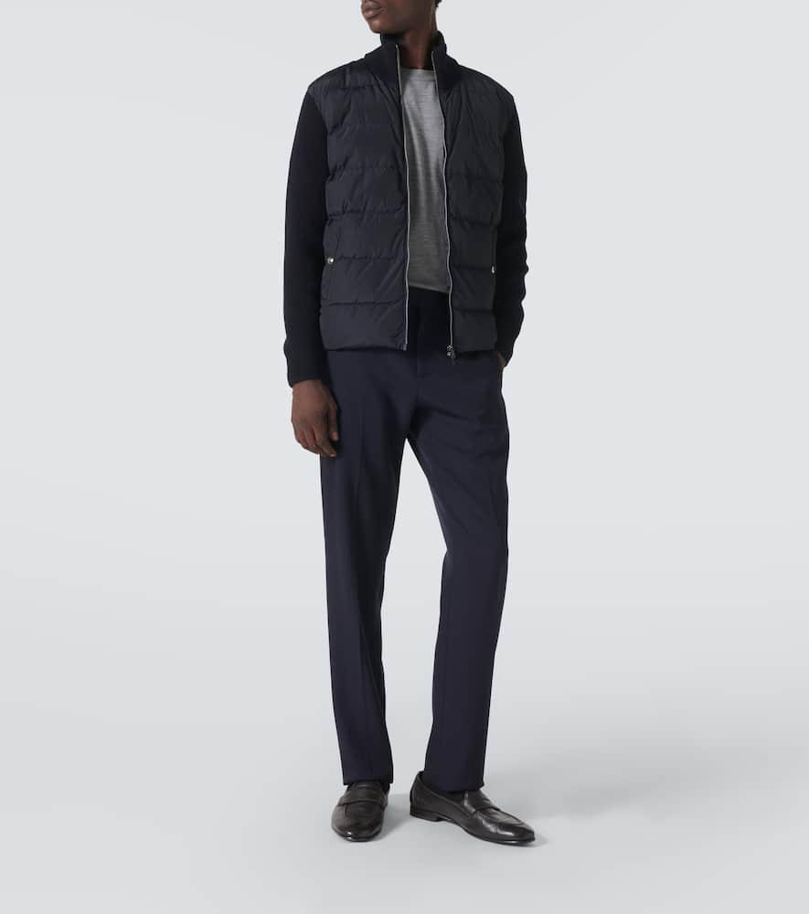 HERNO Blue Virgin Wool Down Jacket Product Image