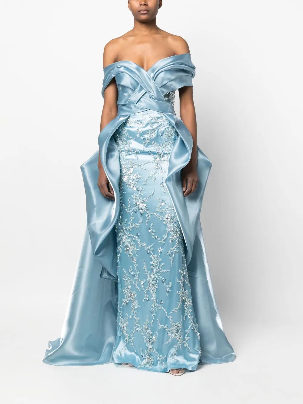 sequin-embellished long dress Product Image