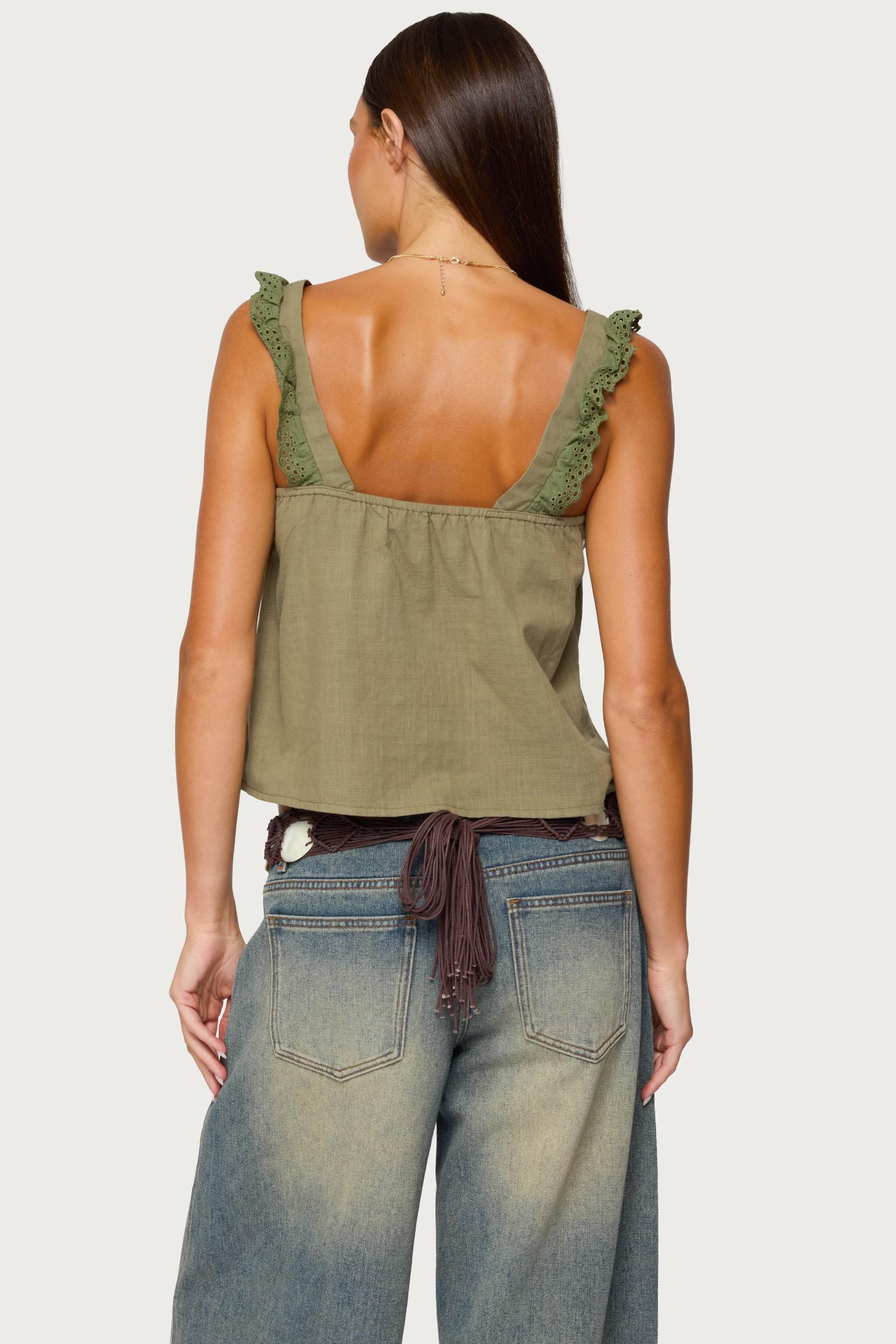 Viviana Linen Look Top Product Image