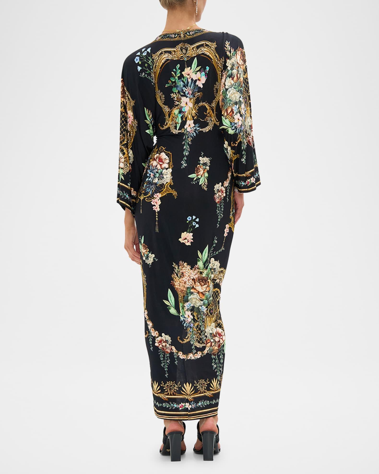 Noble Endeavours Long Split-Front Twist Dress Product Image