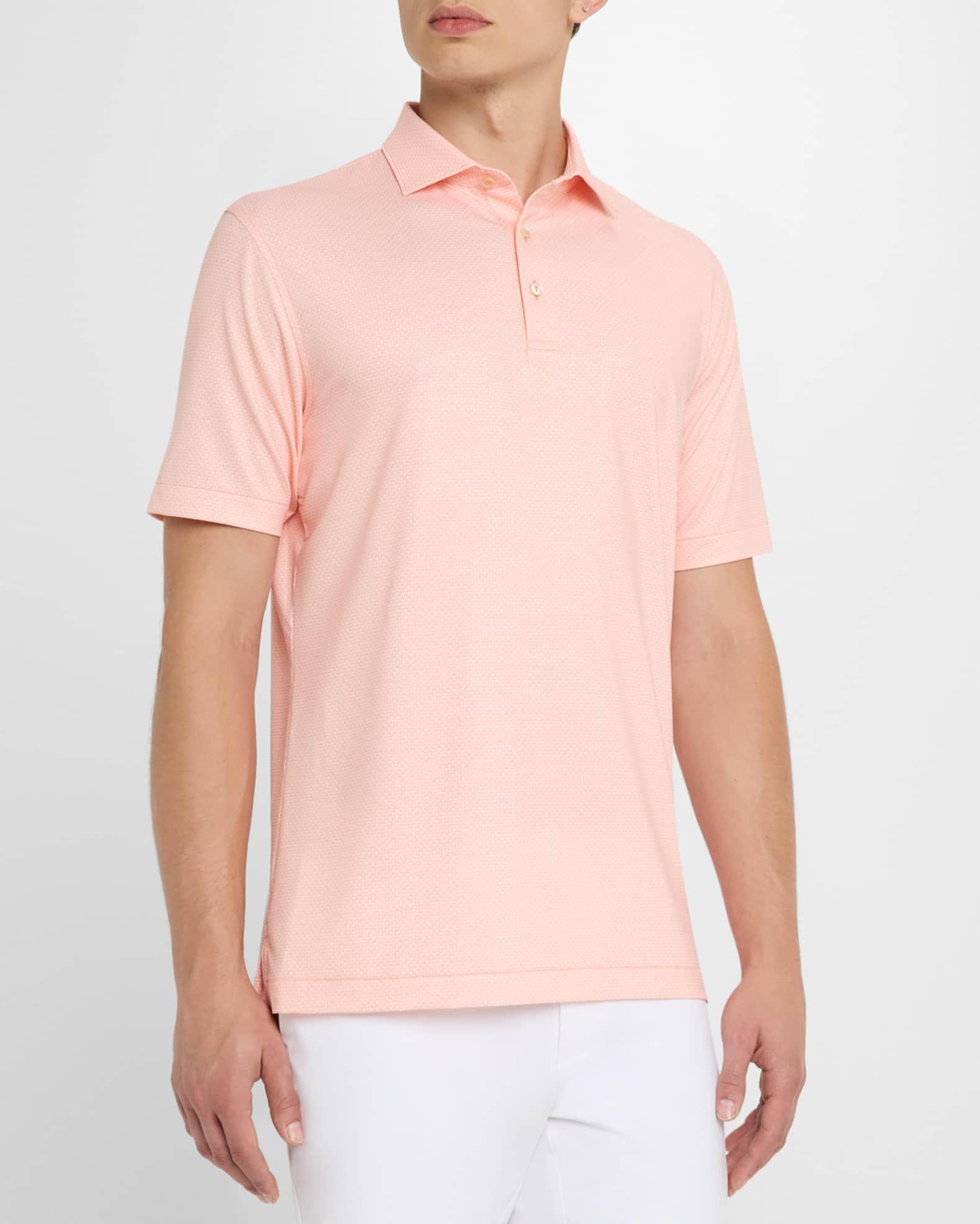 Men's Santos Geometric Performance Jersey Polo Shirt Product Image