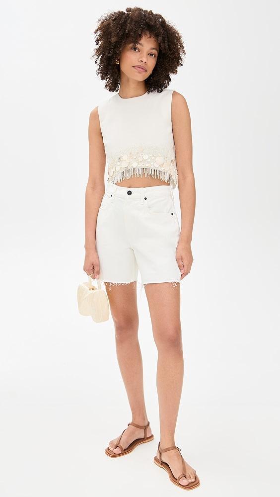 AMUR Antonella Shell Beaded Top | Shopbop Product Image