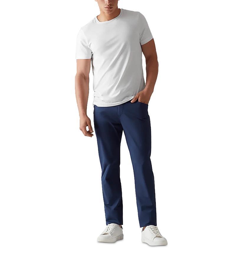 Rhone Commuter Men's Slim Fit Five Pocket Pants in Black at Nordstrom, Size 35 Product Image