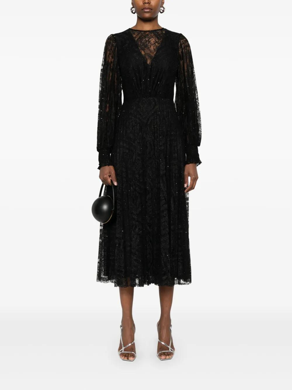 floral-lace midi dress  Product Image