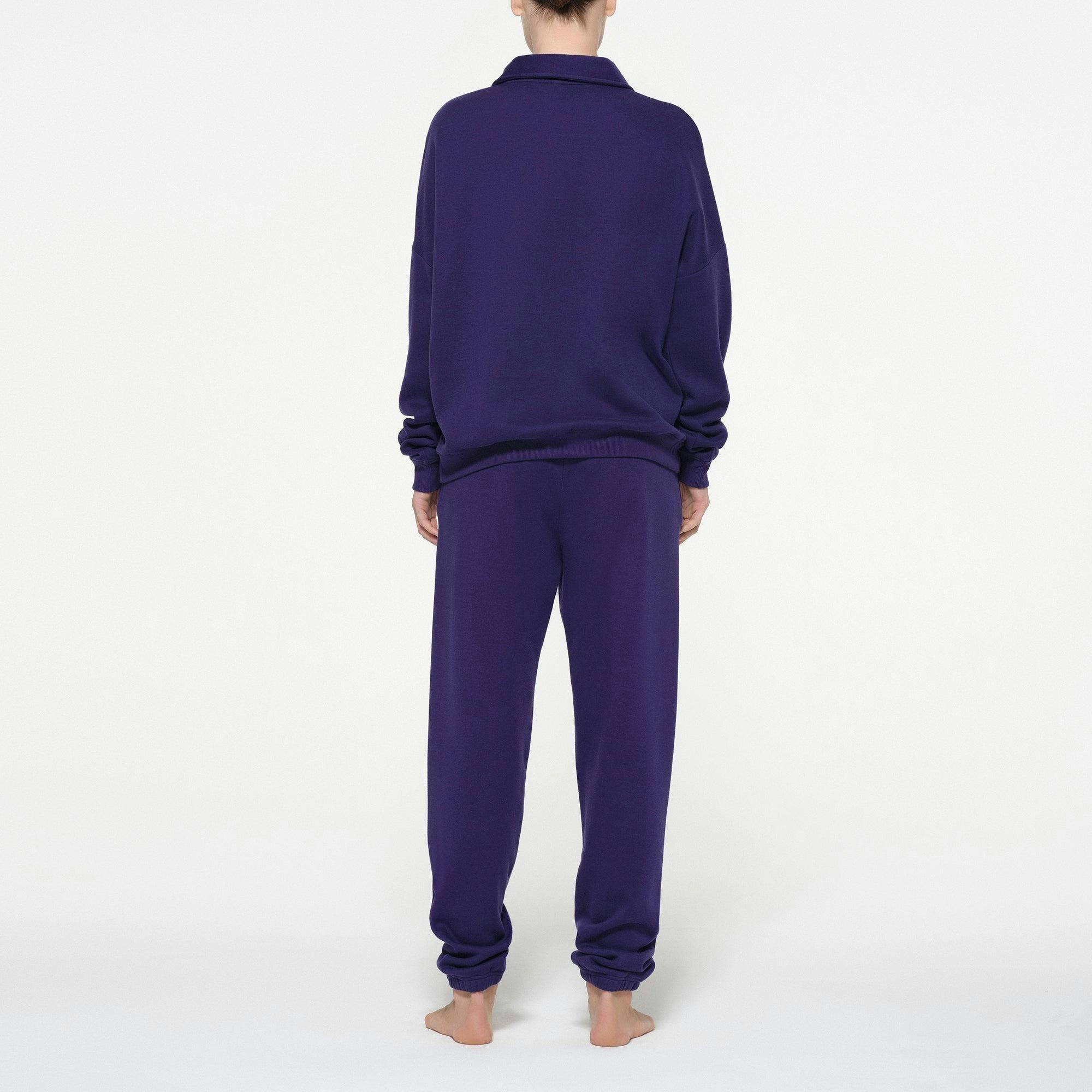 COTTON FLEECE OVERSIZED QUARTER ZIP PULLOVER | CONCORD Product Image