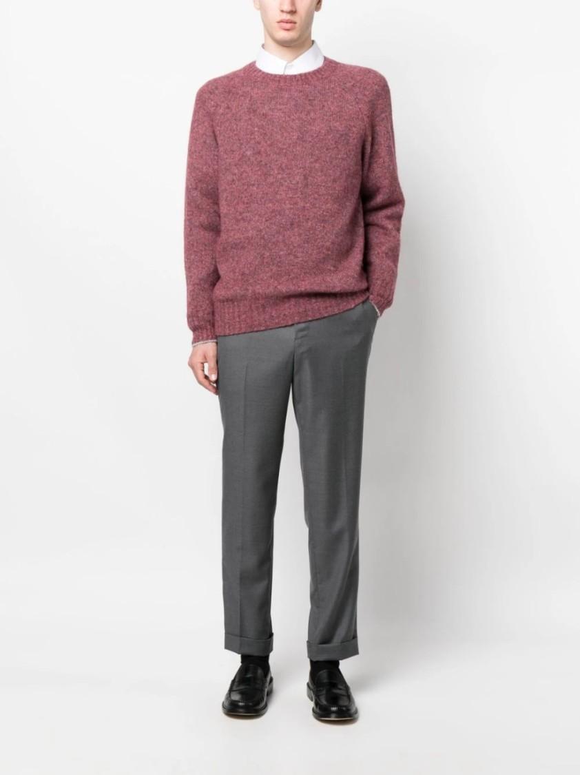 BRUNELLO CUCINELLI Crewneck Knitted Sweater In Rose Product Image