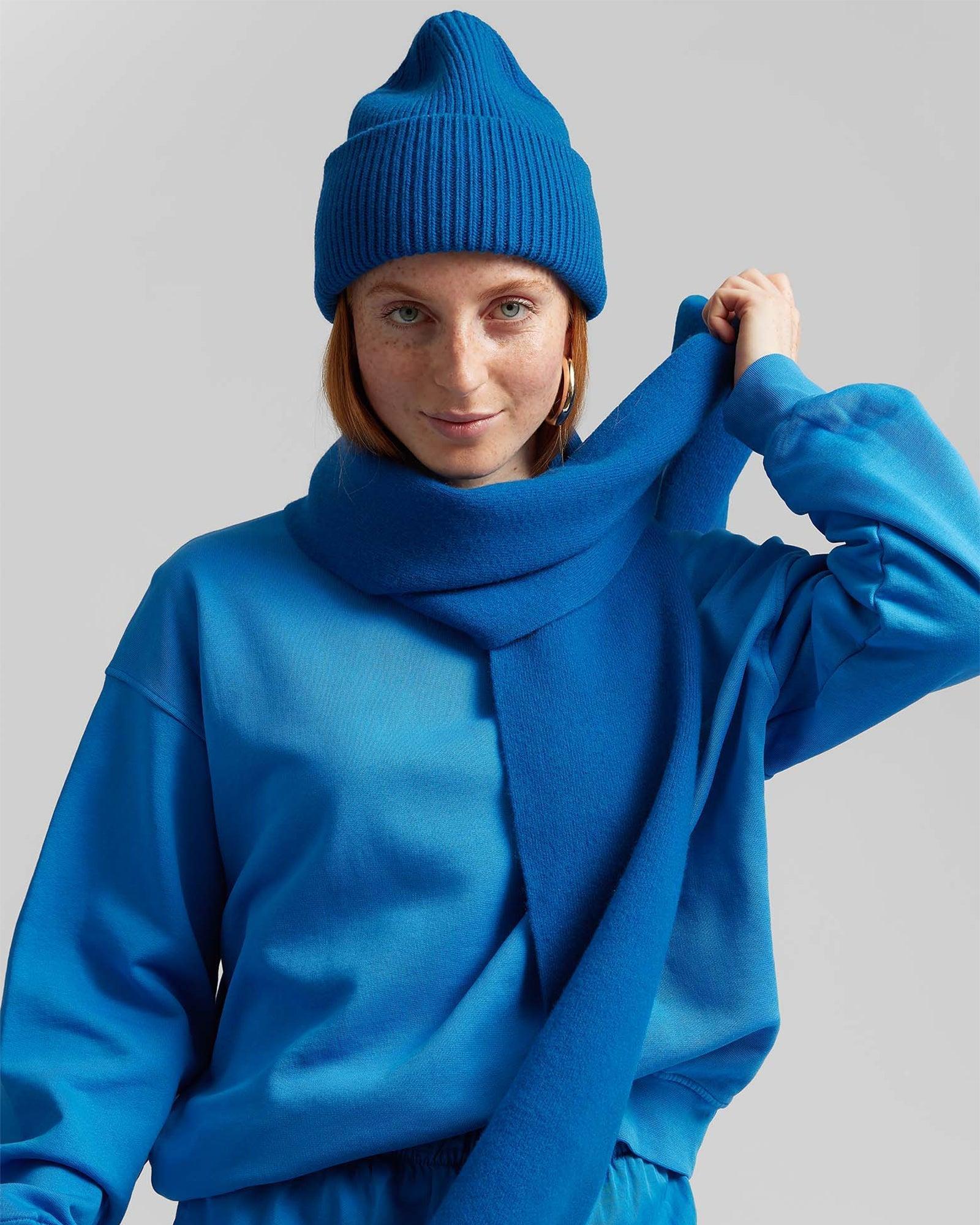 Merino Wool Scarf - Stone Blue Product Image