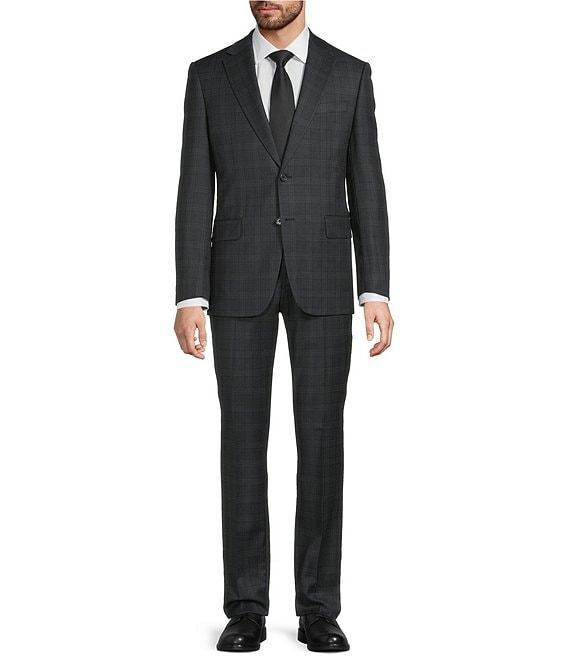Hickey Freeman Modern Fit Plaid Print 2-Piece Suit Product Image