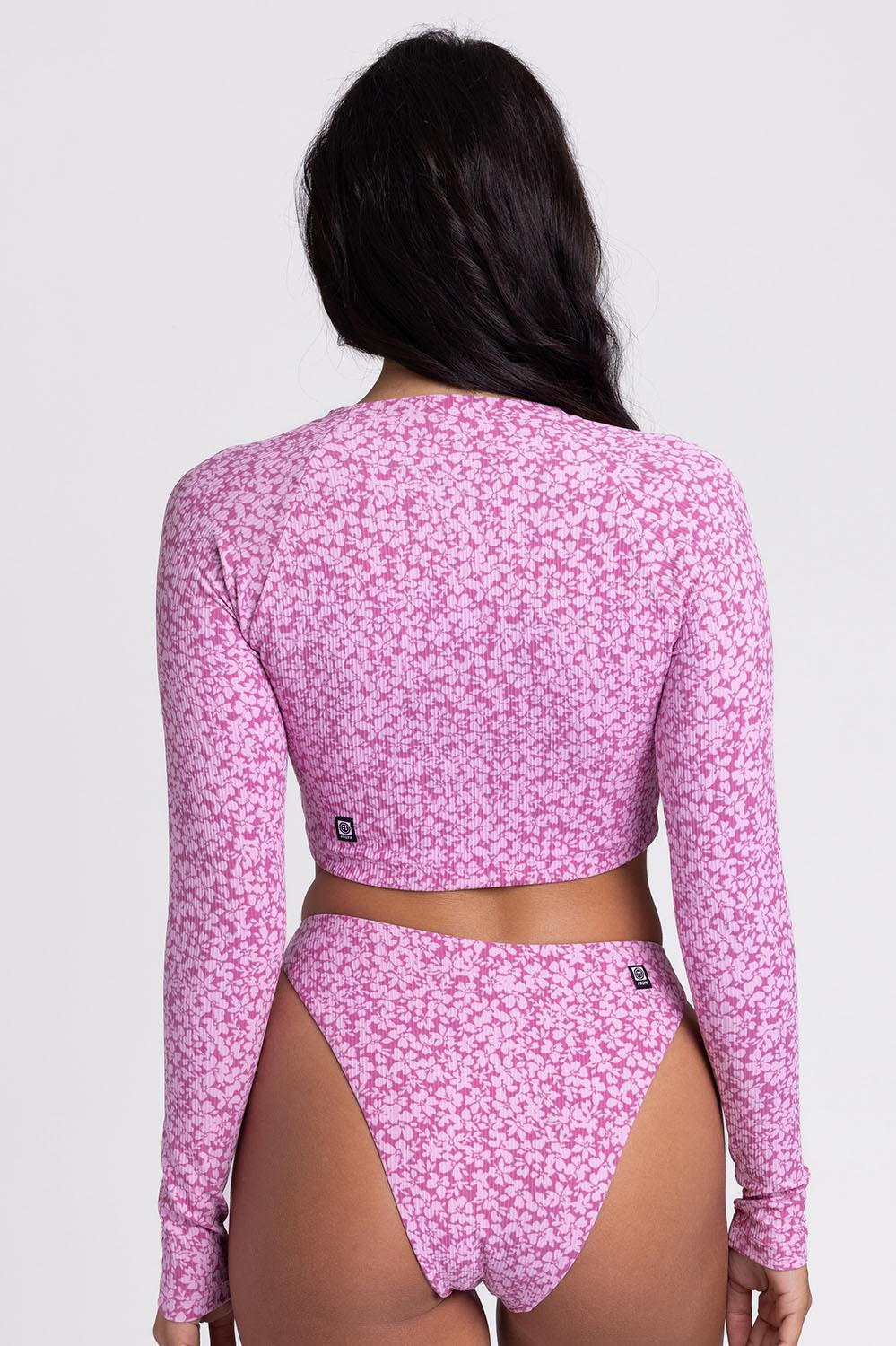 Moana Ribbed Long Sleeve Cropped Rashie Product Image