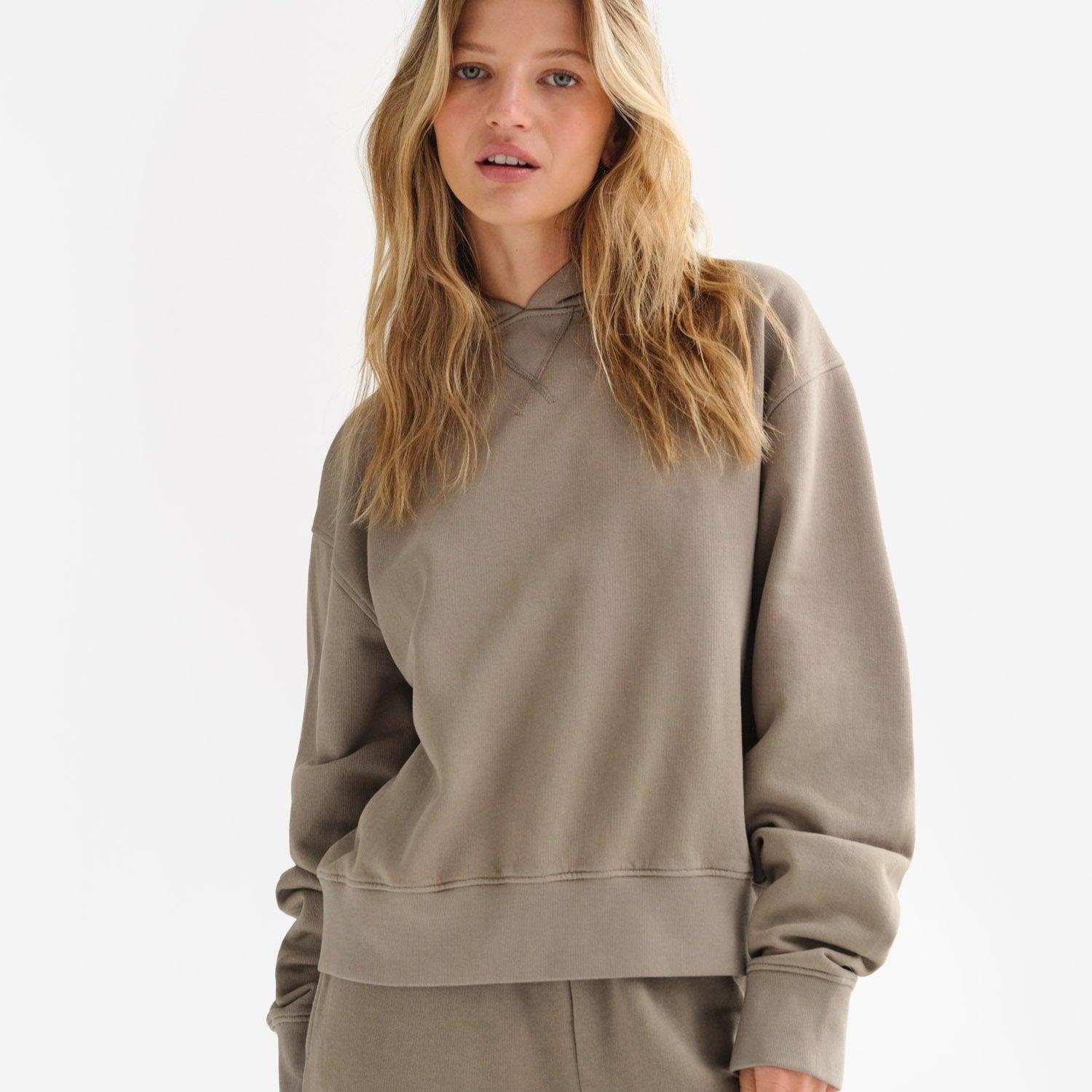 Organic Fleece Relaxed Hoodie Female Product Image