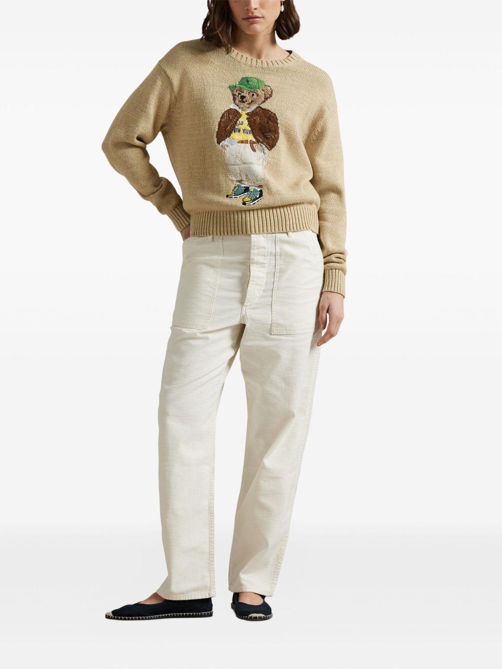 Polo Bear intarsia-knit sweater Product Image