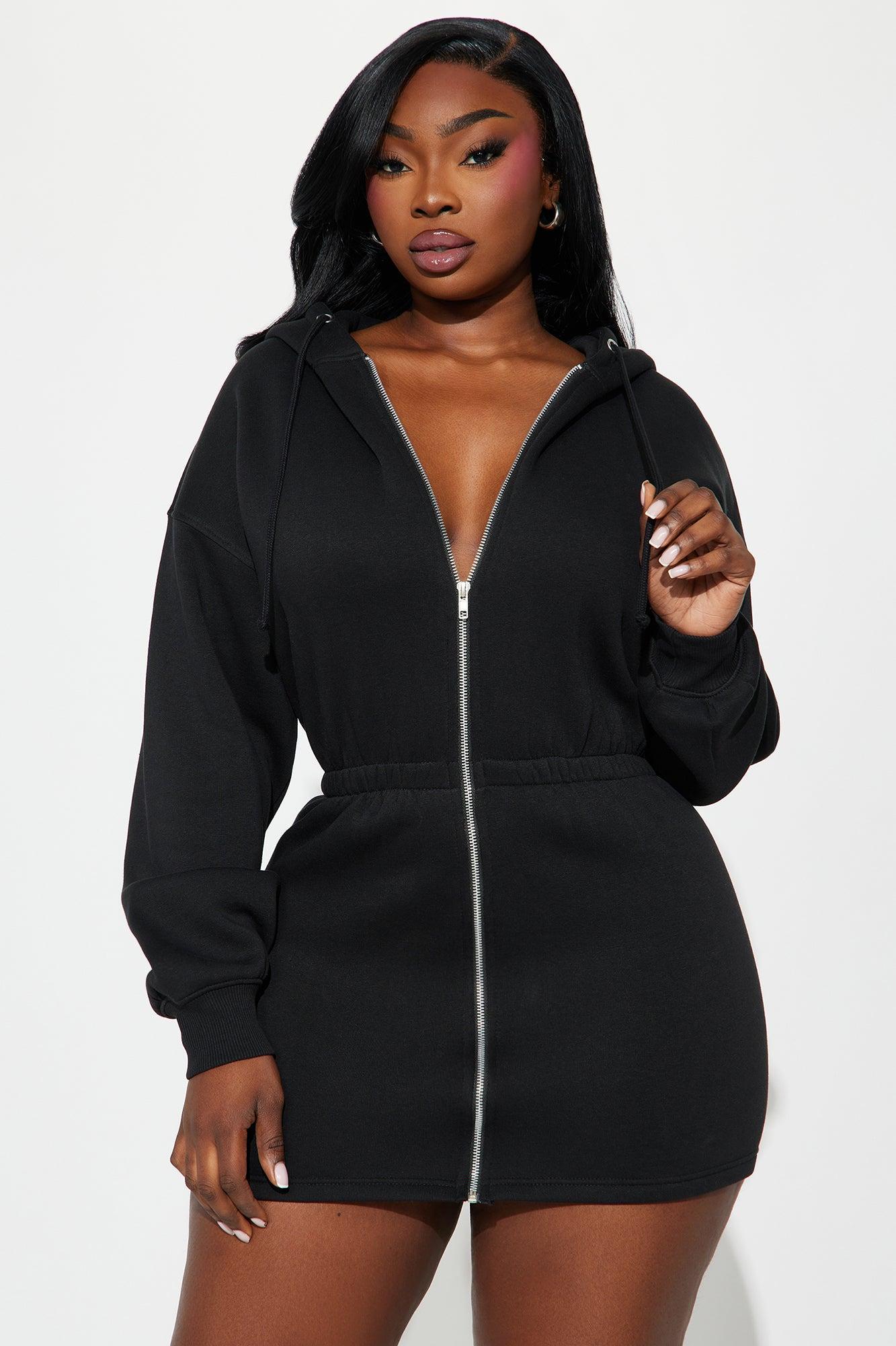 Ciara Micro Mini Dress - Black Product Image