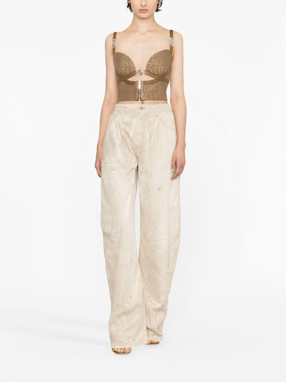 Versace Allover bustier top Product Image