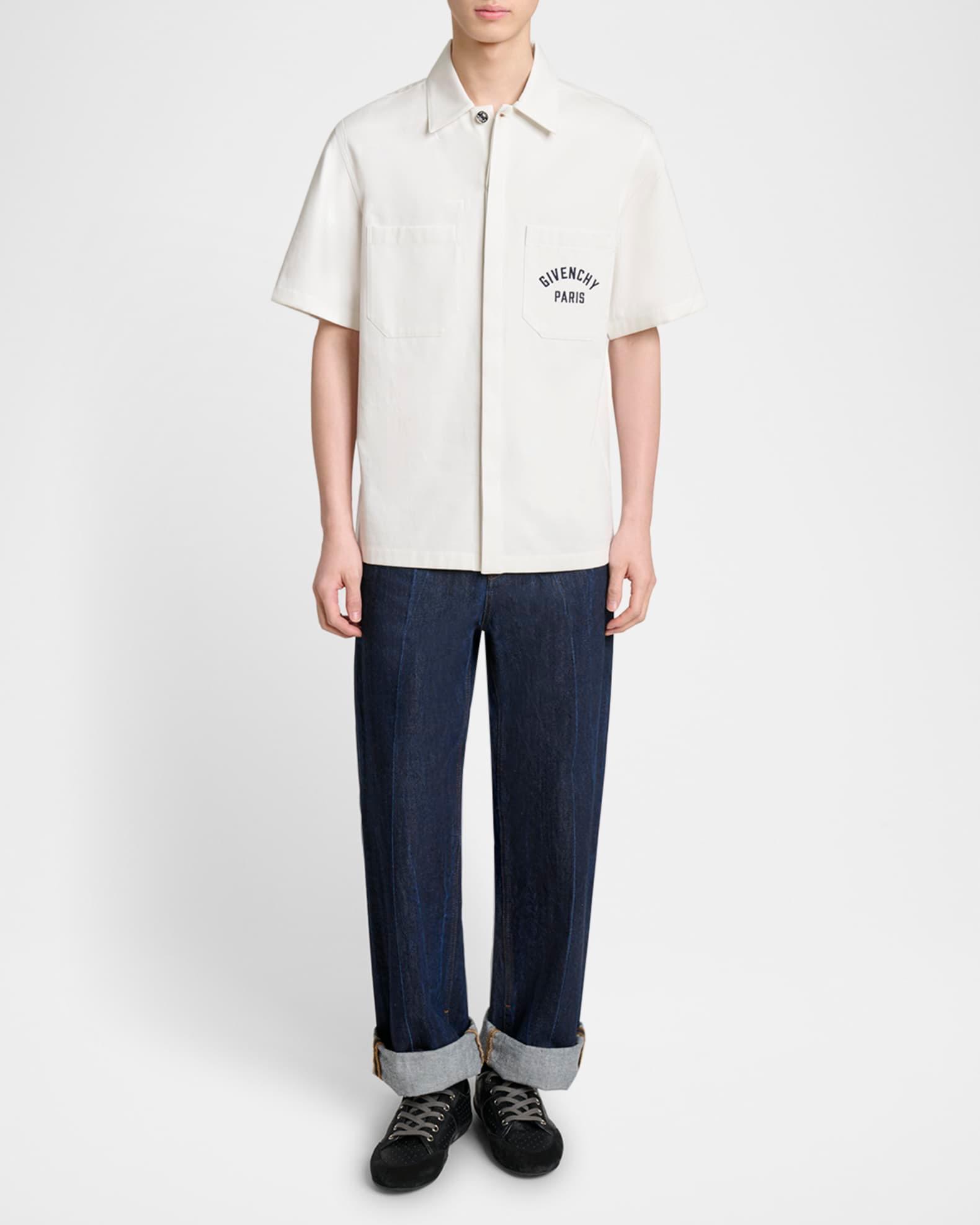 Men's Twill Embroidered Pocket Shirt Product Image