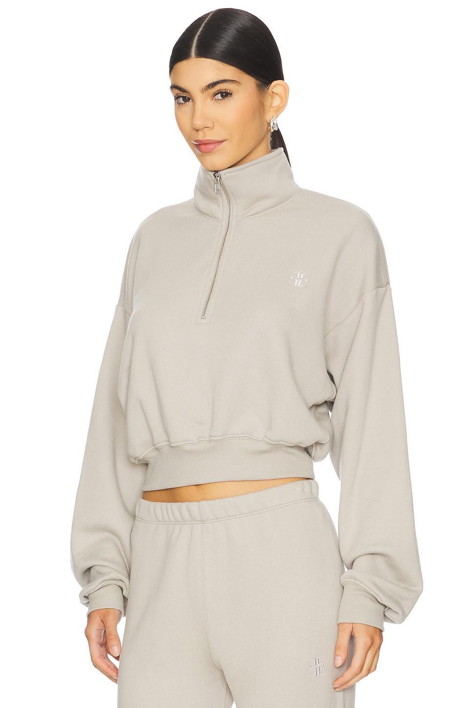 Cropped Half Zip Pullover Eterne Product Image