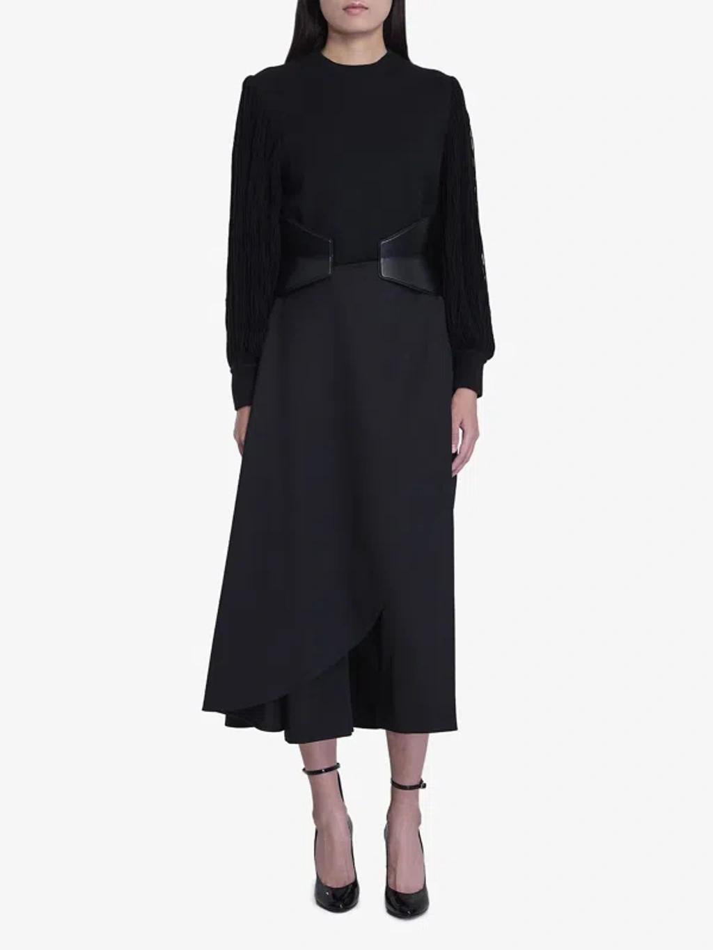 ALAÏA Alaia Asymmetric Skirt Pants In Black Product Image