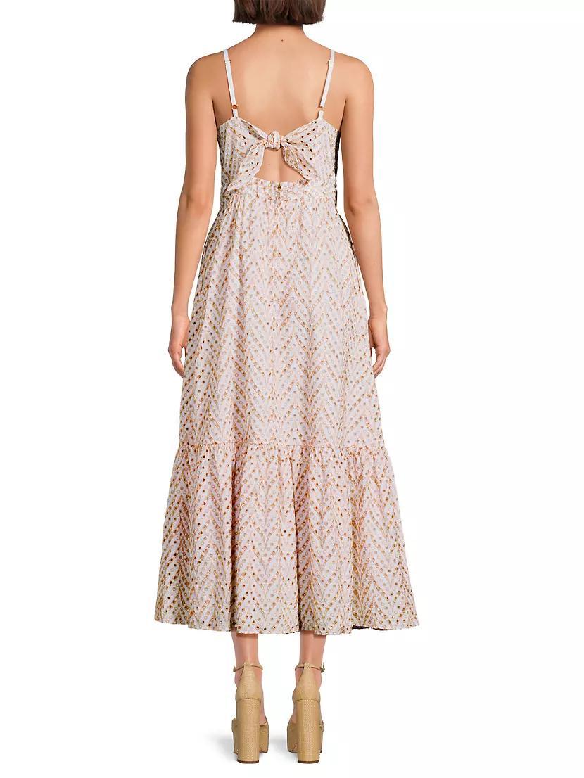 Charlese Eyelet Back Tie Maxi Dress Product Image