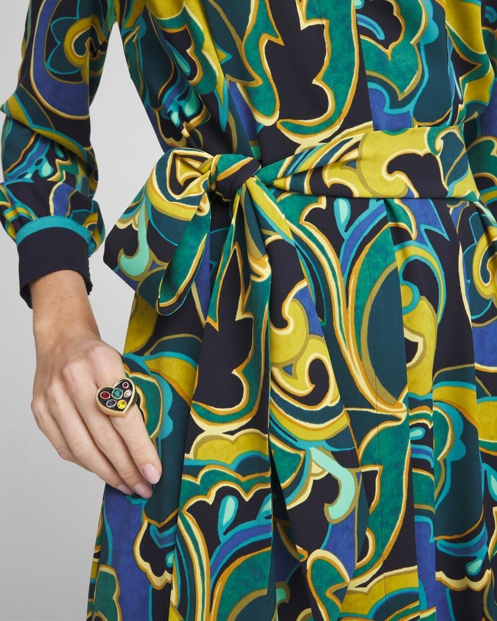 Silky Twill Shirt Dress Product Image