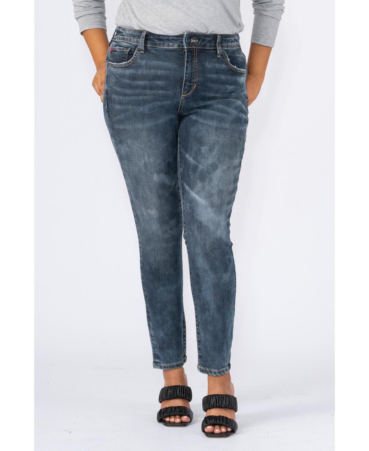 Womens High-Rise Ankle-Crop Jeans Product Image