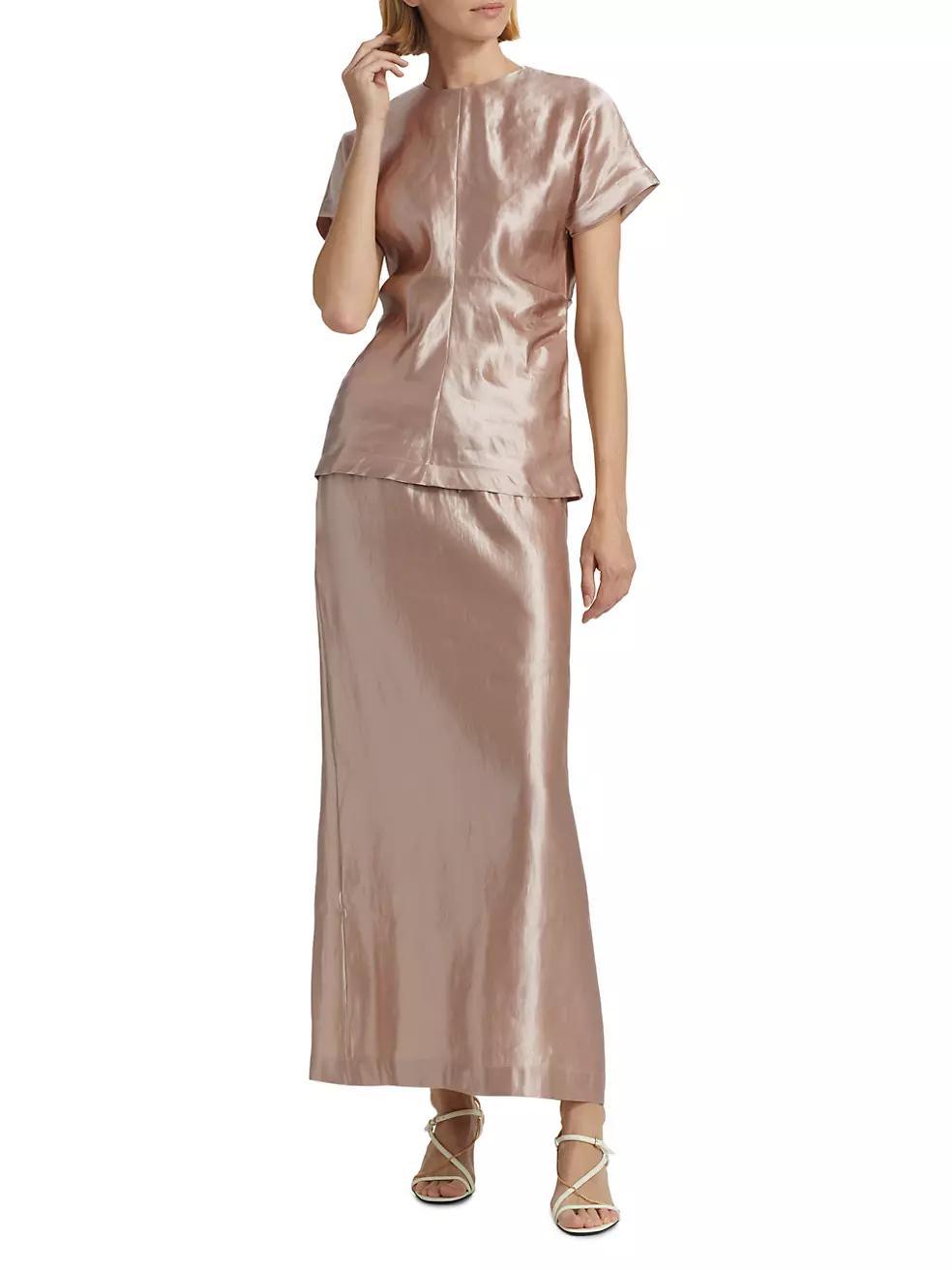 Womens Pero Fitted Short-Sleeve Blouse Product Image