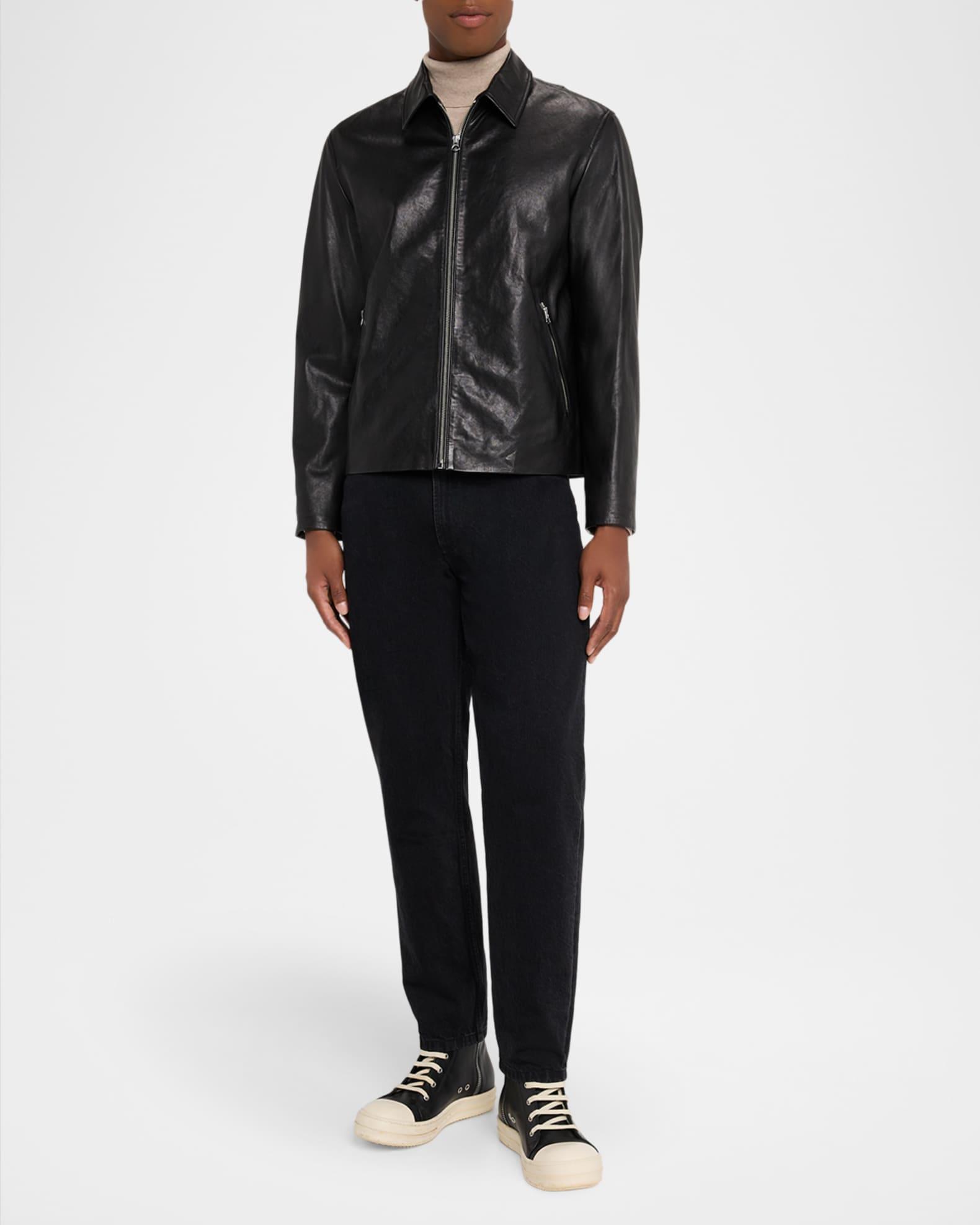 Men's Melrose Full-Zip Leather Jacket Product Image