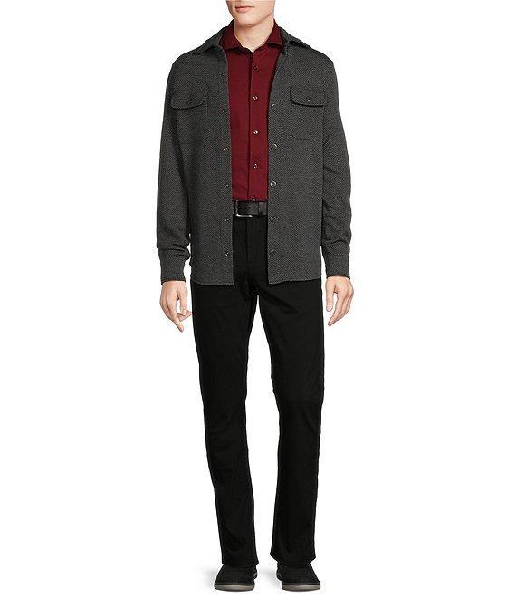 Cremieux Blue Label Chamonix Collection Chevron Merino Wool Shirt Jacket Product Image