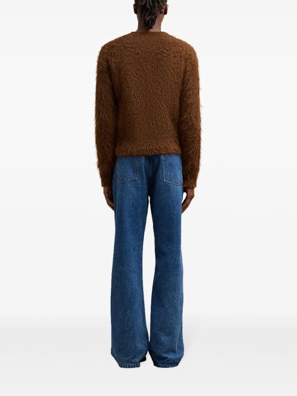 alpaca-mohair blend brushed sweater Product Image