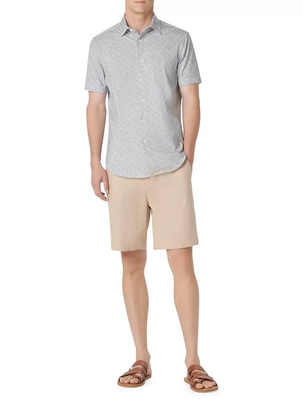 OoohCotton® Miles Geometric Short-Sleeve Shirt Product Image