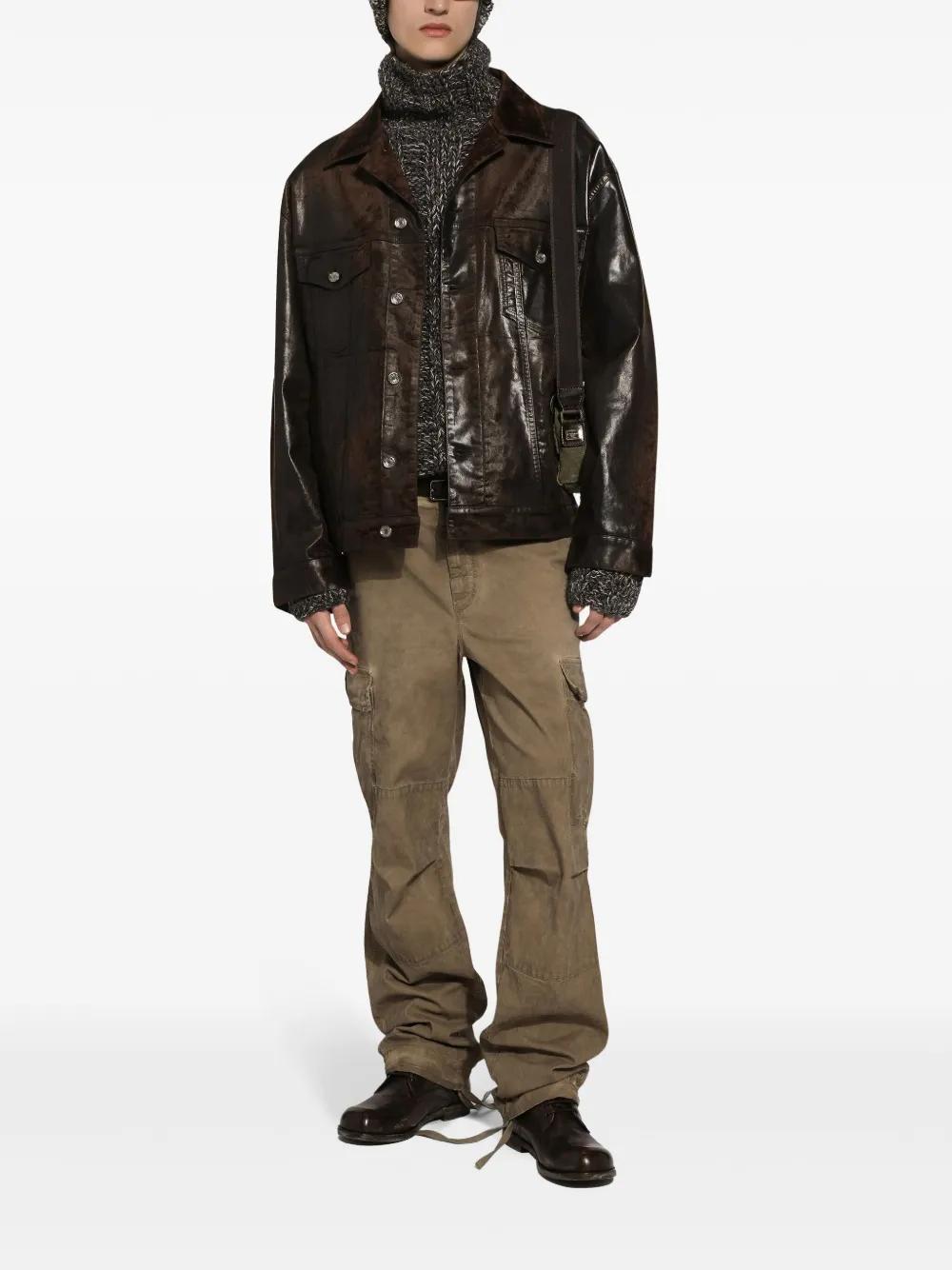 Coated denim jacket  Product Image