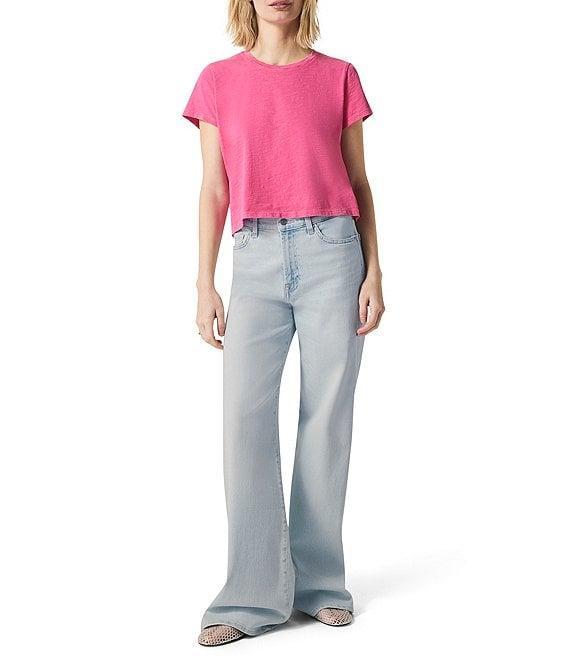 Splendid Louisa Knit Crew Neck Short Sleeve Shirt Product Image