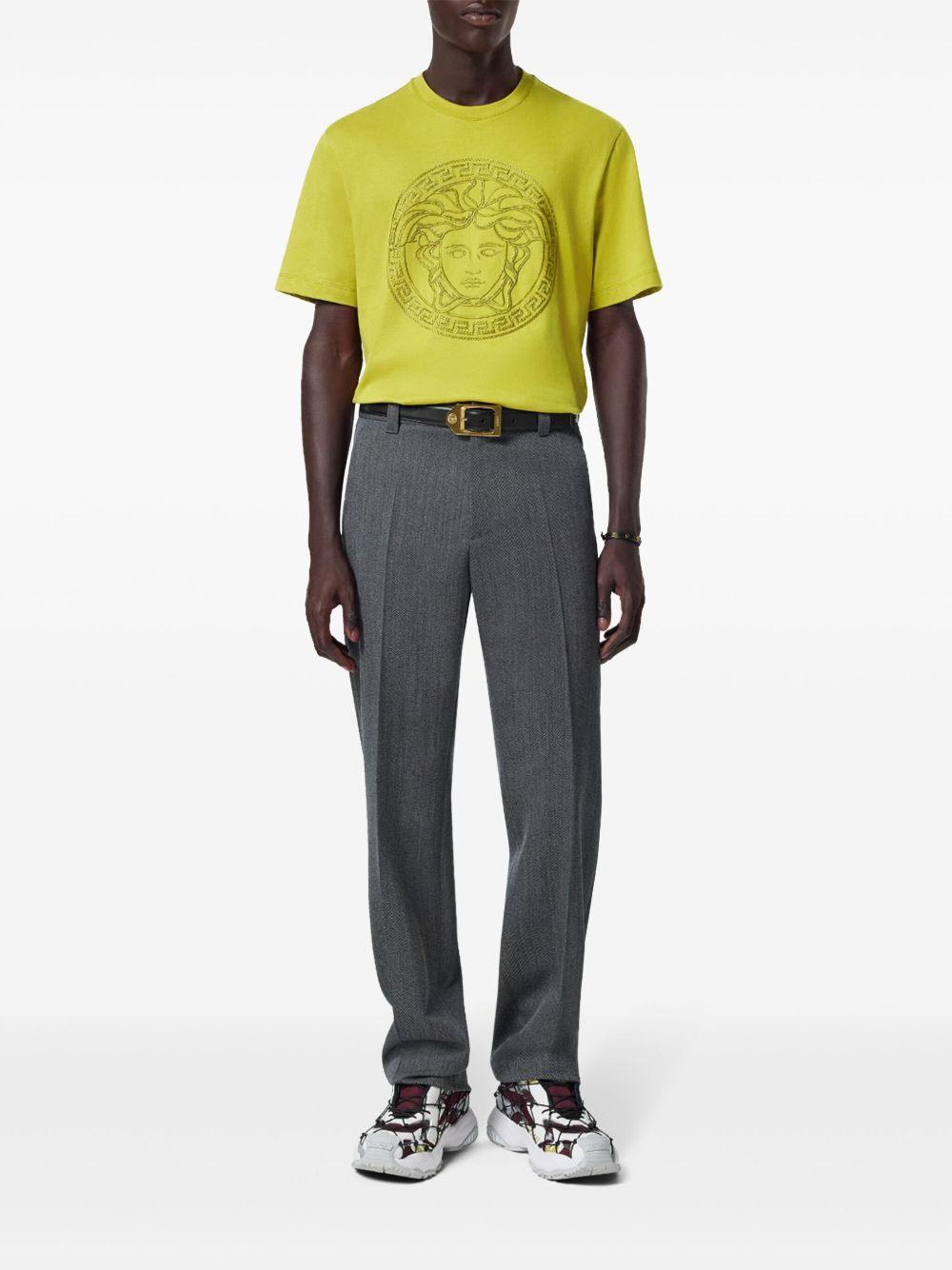 Medusa-embroidered T-shirt Product Image