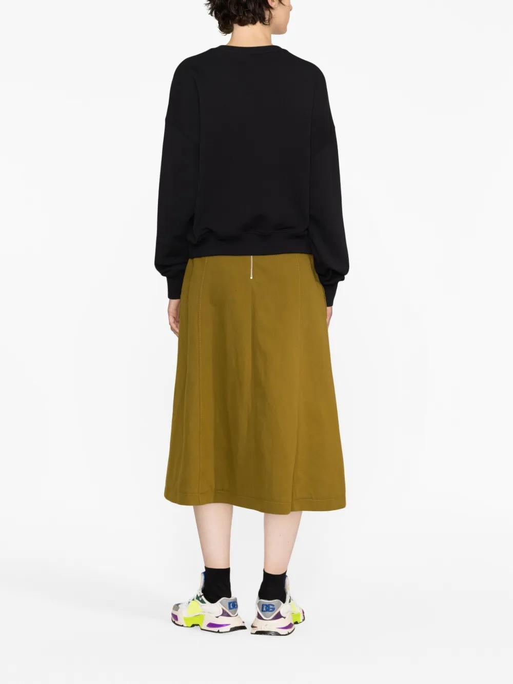 MSGM Rhinestone-embelished Sweatshirt In Nero Neri E Grigi Product Image