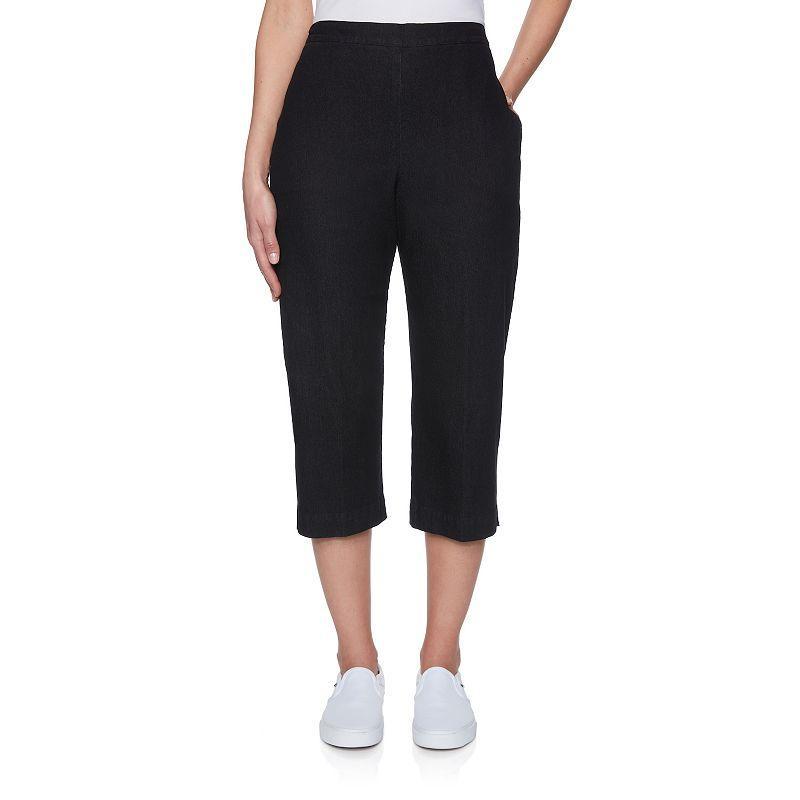 Women's Alfred Dunner Denim Capri Pants, Size: 14, White Product Image