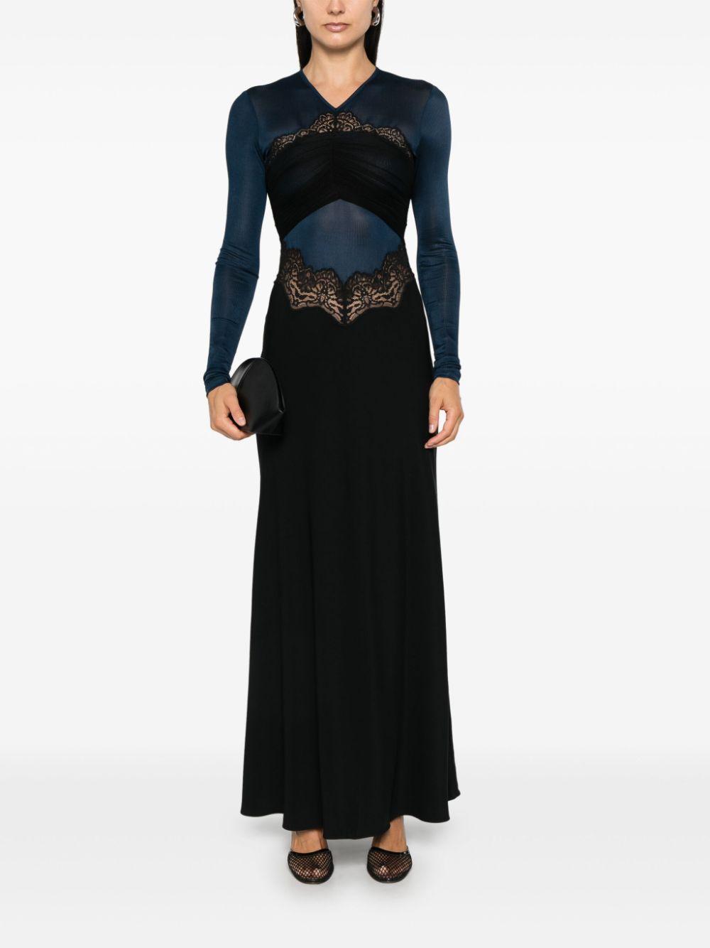 lace-detailed maxi dress Product Image