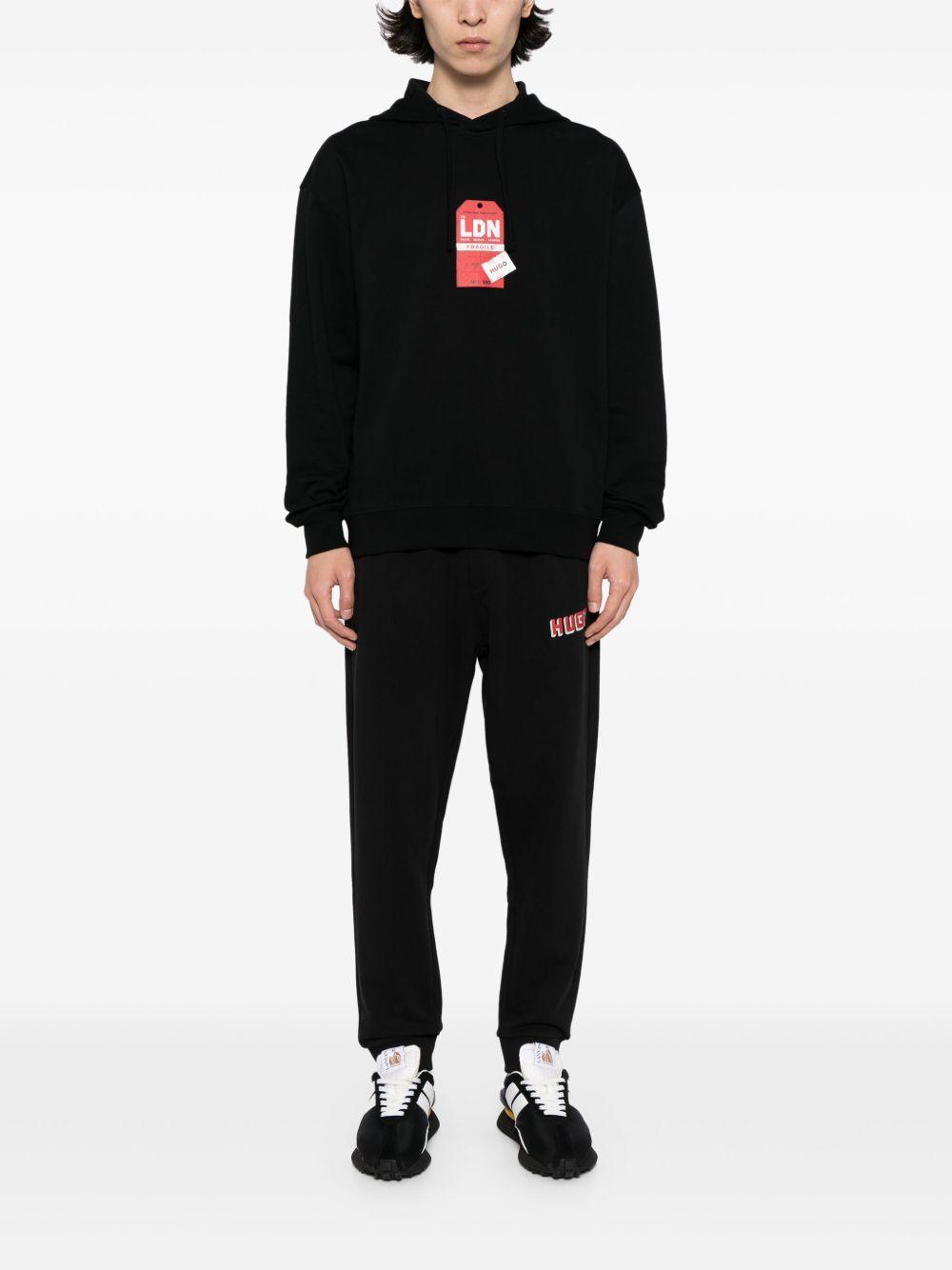 logo-print cotton track pants Product Image
