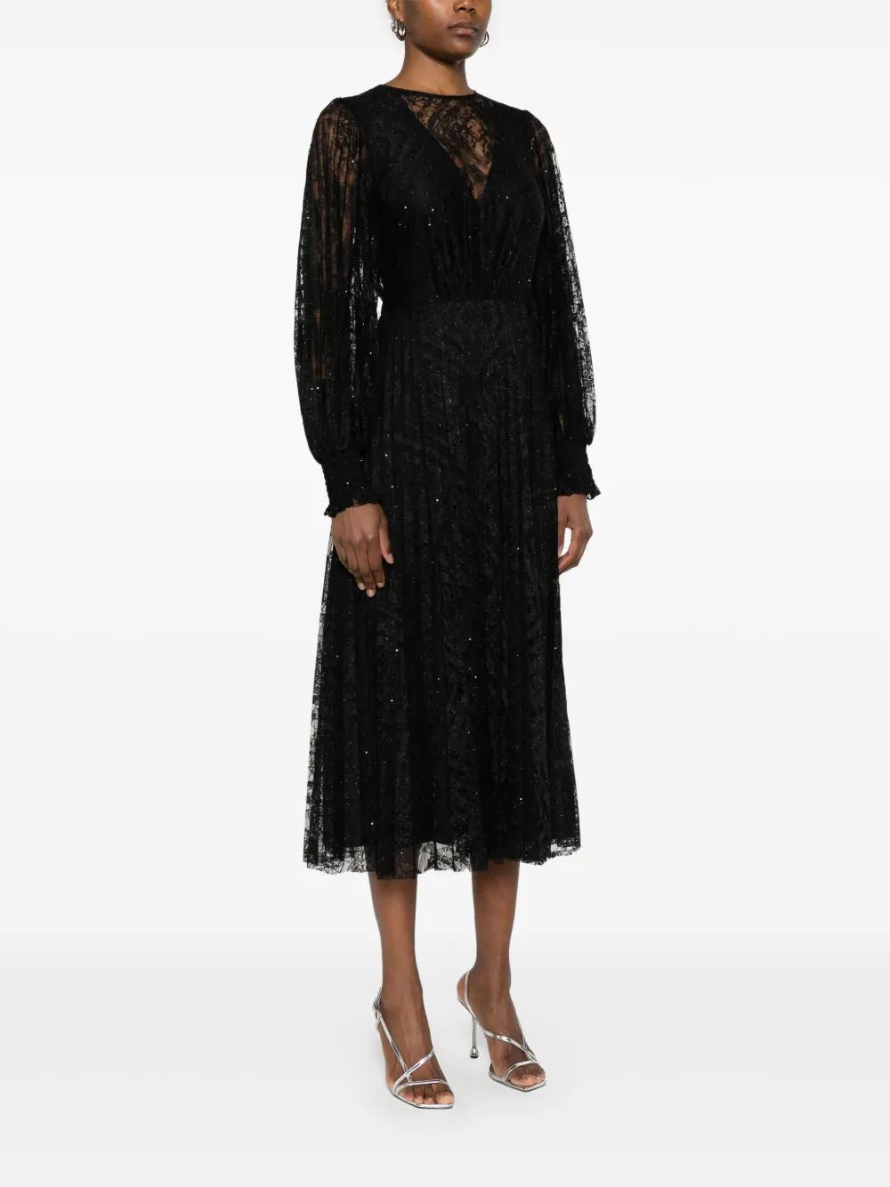 floral-lace midi dress  Product Image