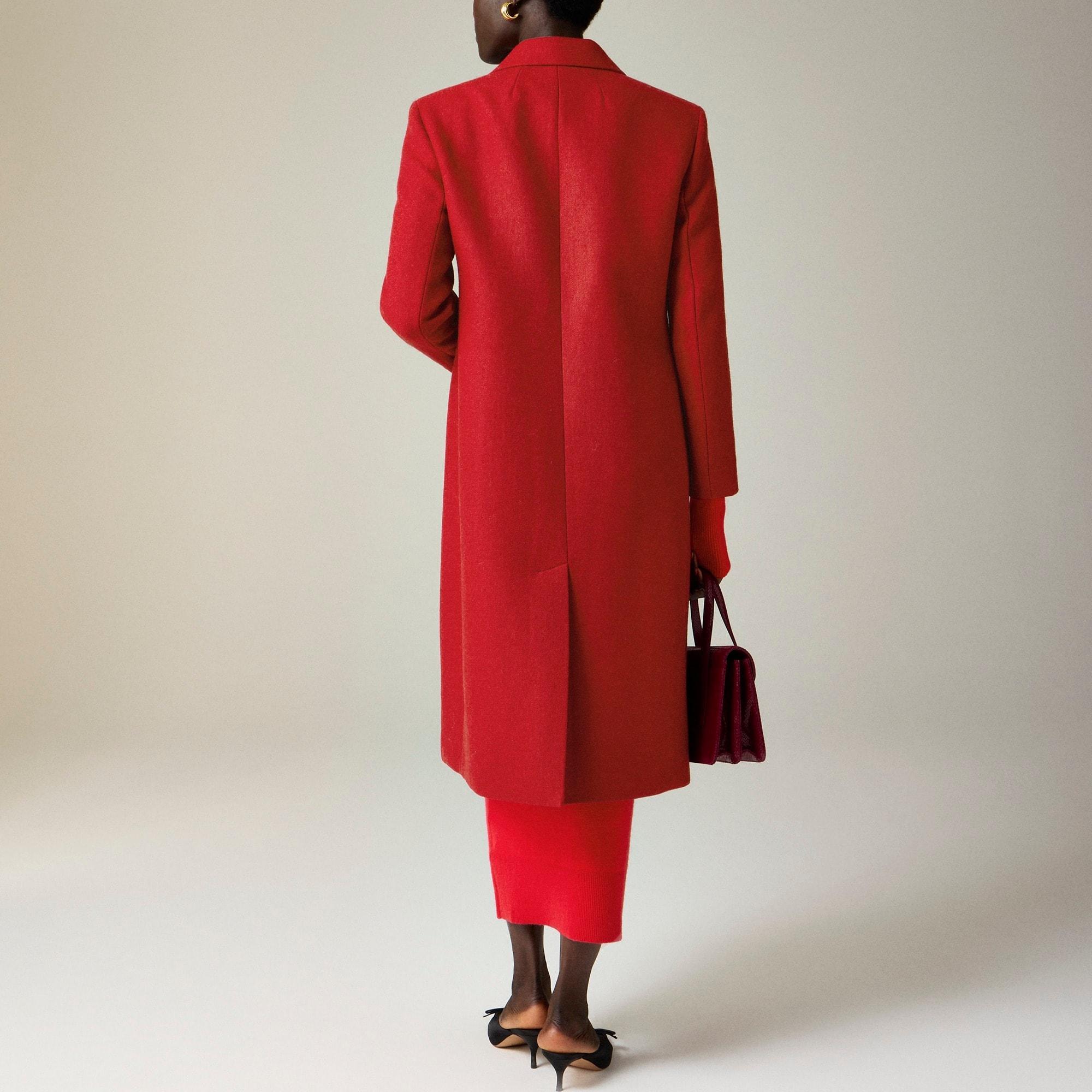 Palais double-breasted topcoat in Italian wool-blend melton Product Image