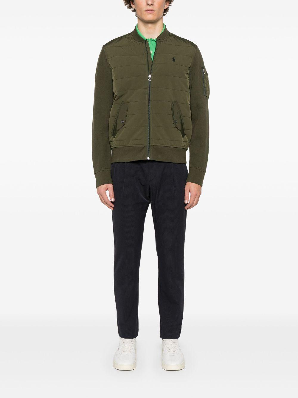 HERNO Seersucker Trousers In Blue Product Image