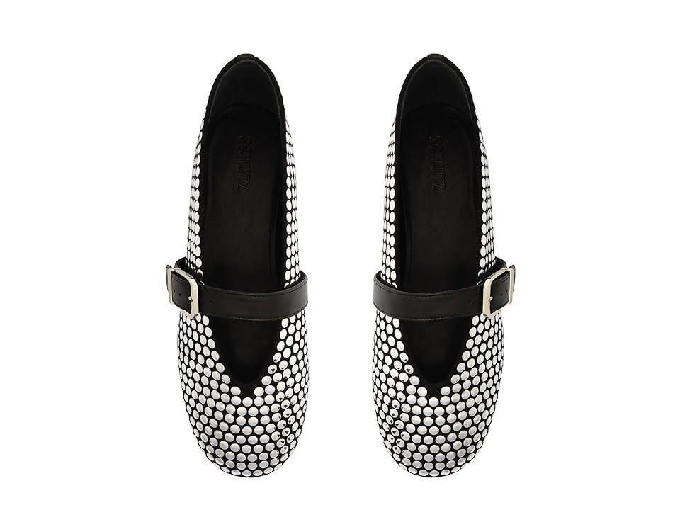 Womens Eiza Studded Leather Ballet Flats Product Image