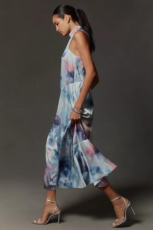 By Anthropologie Sleeveless Halter A-Line Midi Dress Product Image