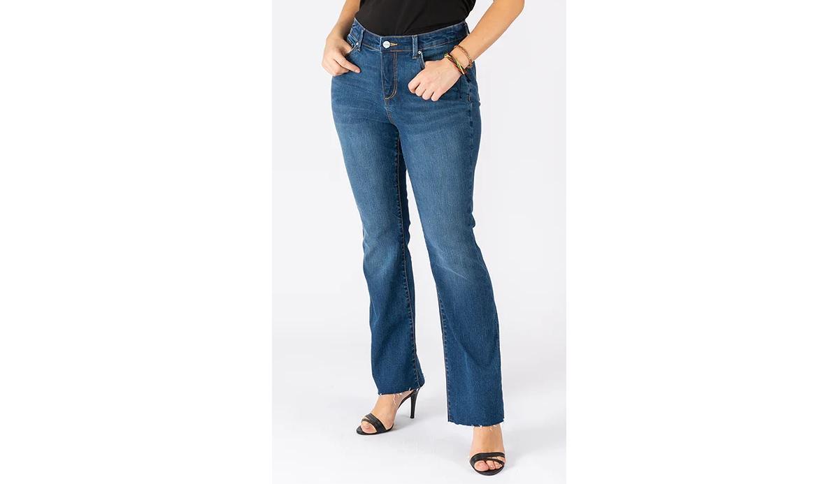 Womens High-Rise Boot-Cut Jeans Product Image
