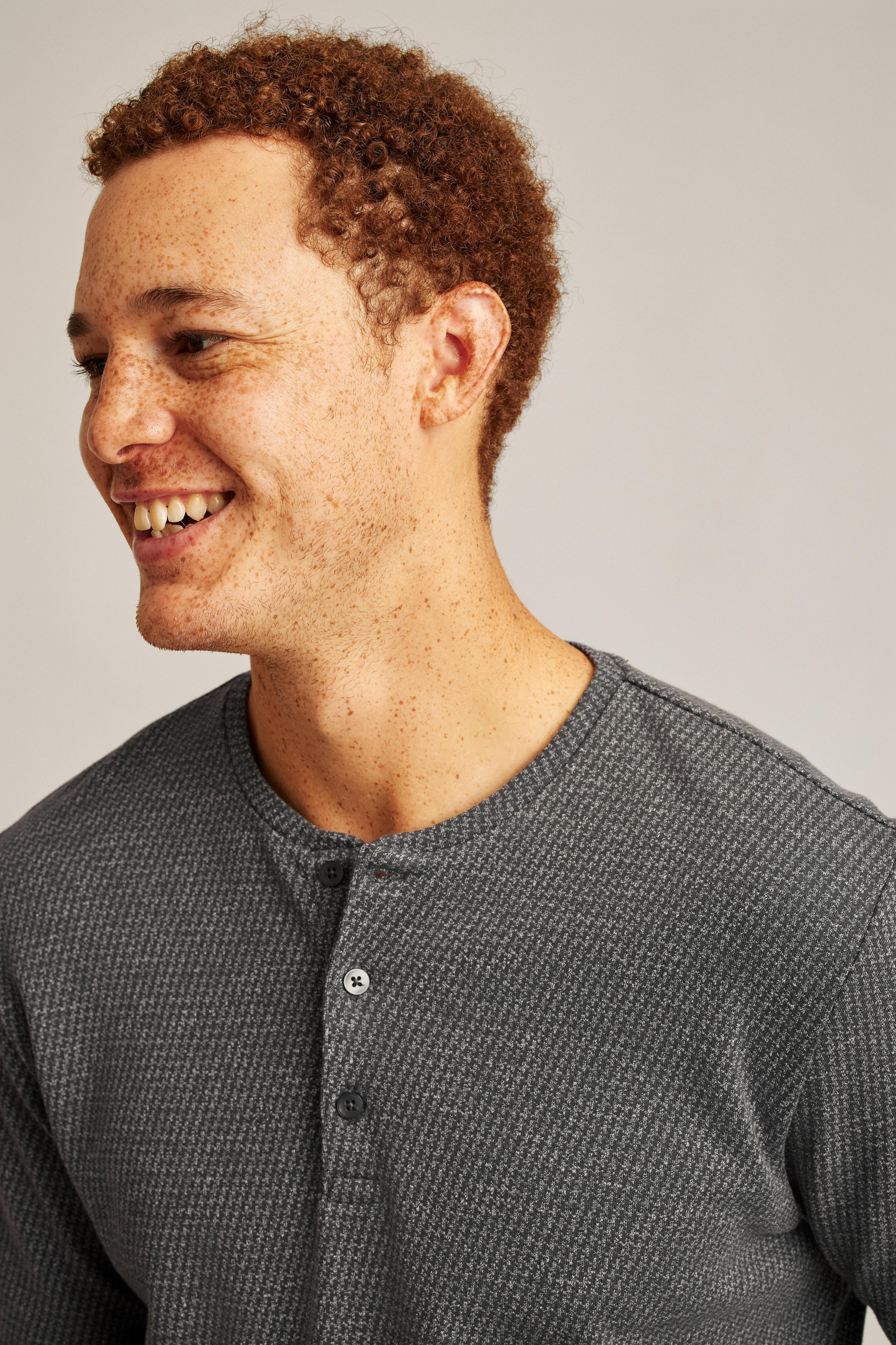 Luxe Long Sleeve Henley Product Image