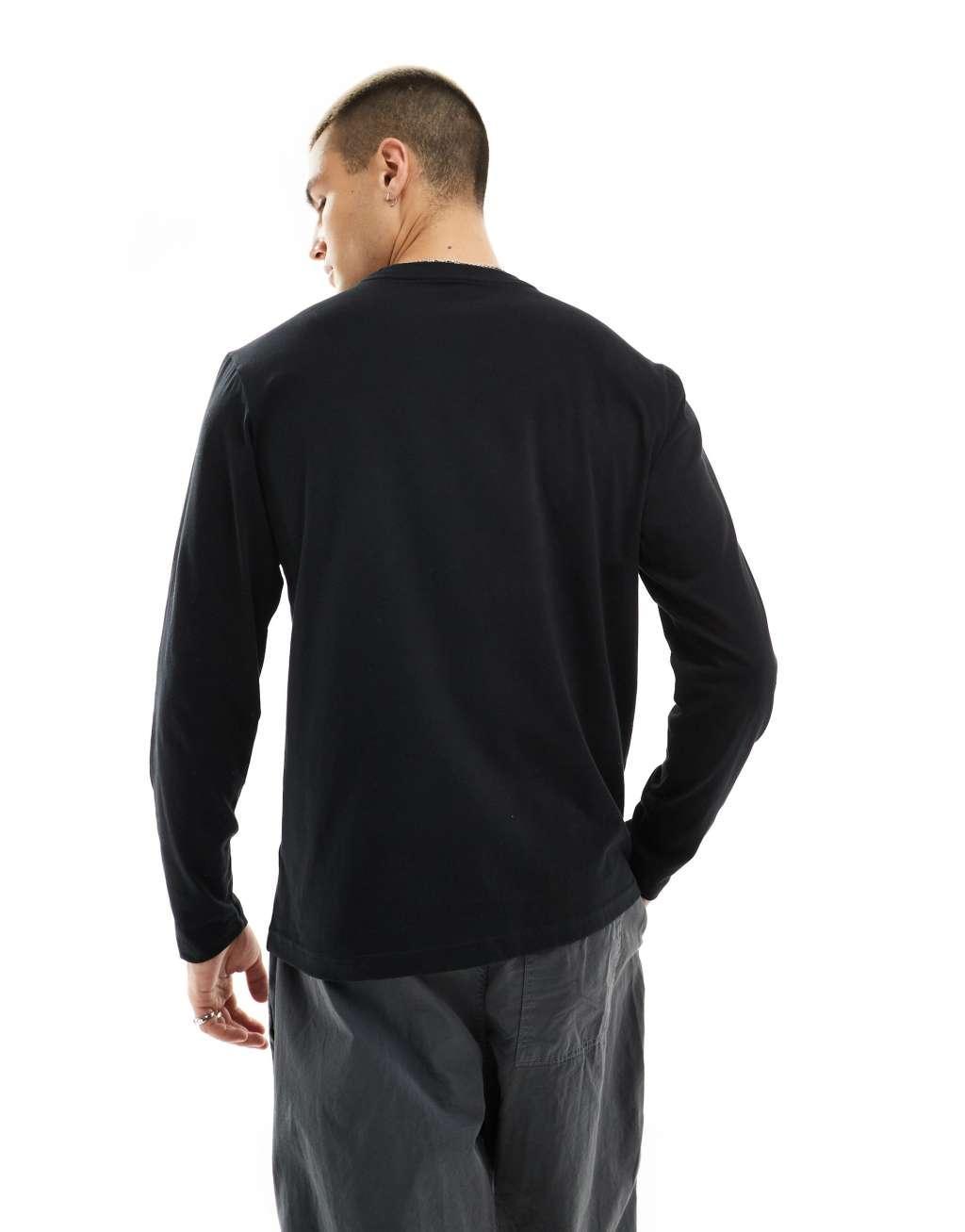 The North Face Evolution long sleeve t-shirt in black Product Image