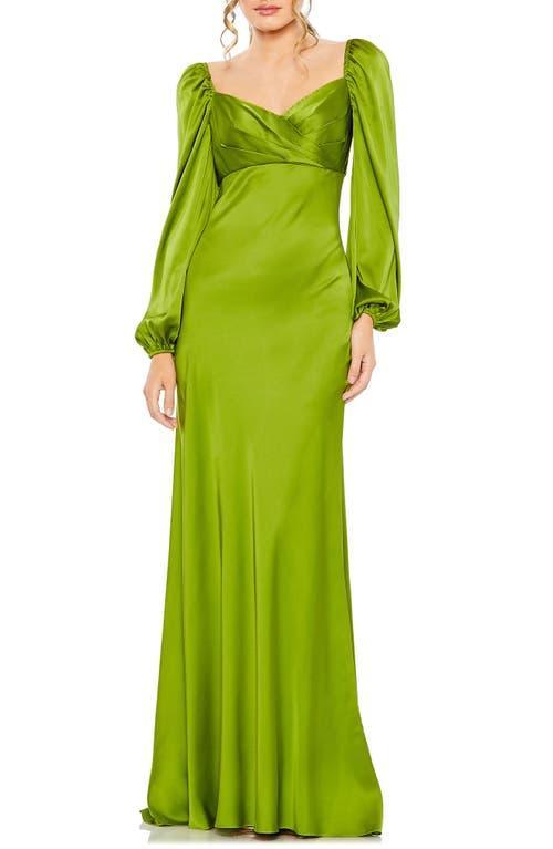 Womens Ieena Sweetheart Neckline Puff Sleeve Gown Product Image