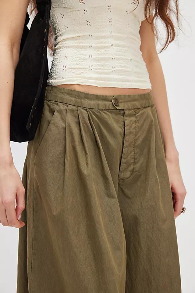 Paige Pleated Pull-On Trousers Product Image