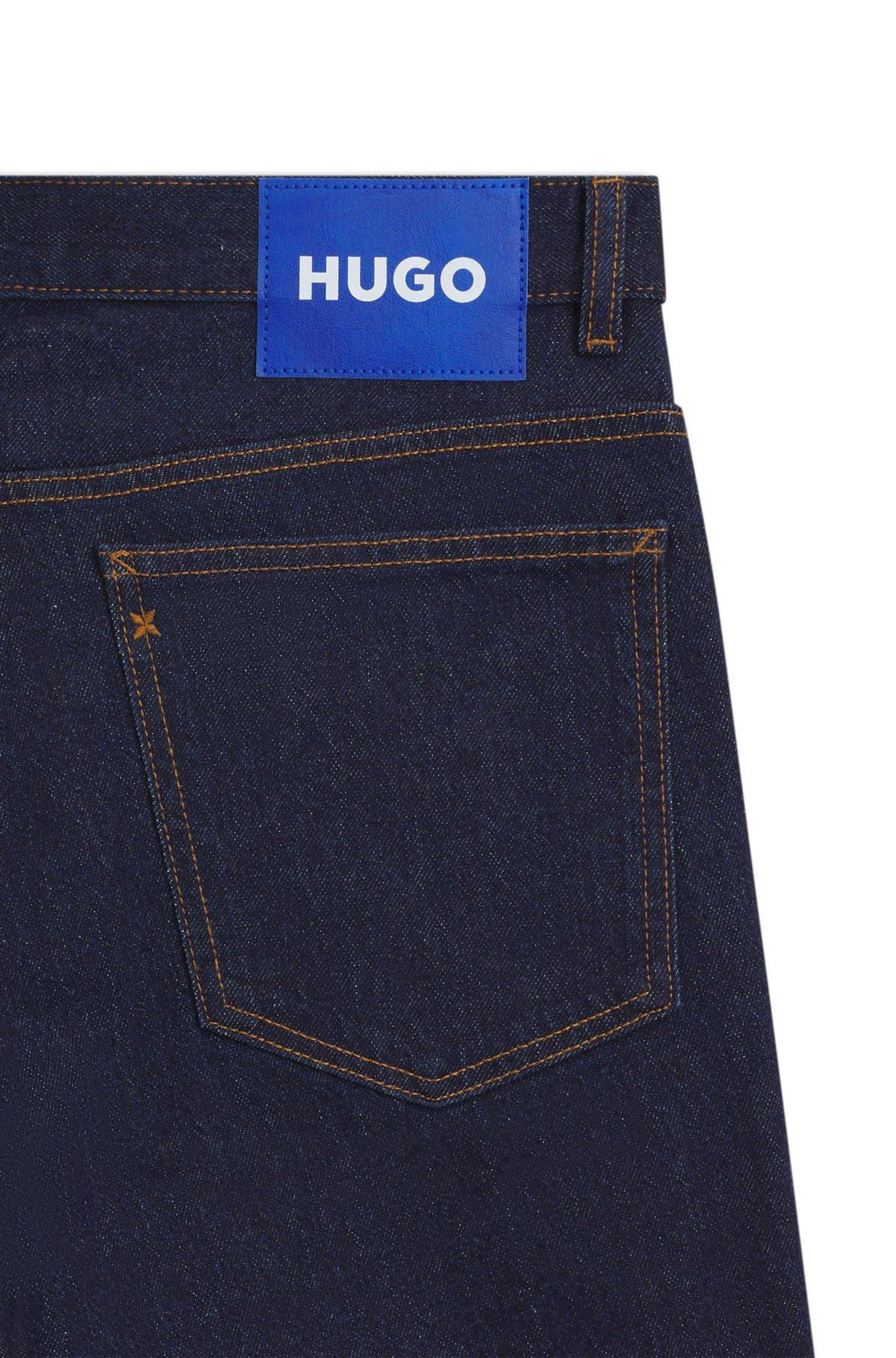 Slim-fit jeans in dark-blue stretch denim Product Image