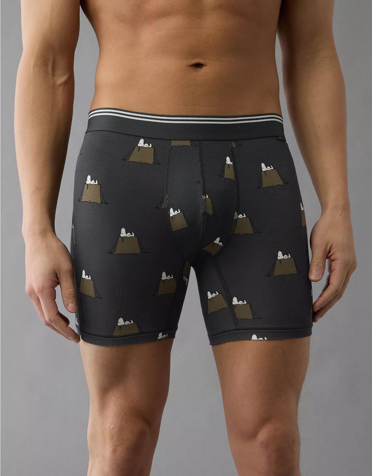AEO Men's Snoopy Tent 6" Ultra Soft Boxer Brief Product Image